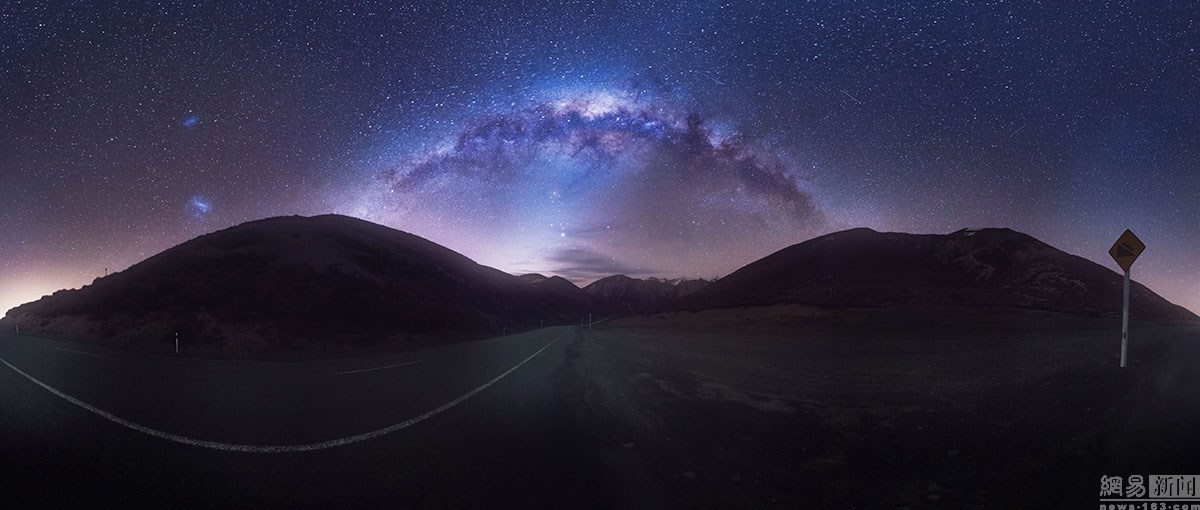 美到窒息 新西兰现绝美夜景 拱形银河似天桥 